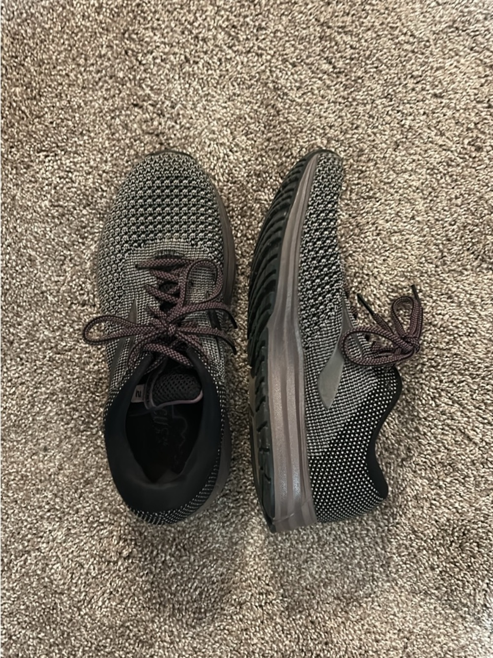 Brooks Revel 2 Women's Knit Athletic Shoes - Black, plum, and Gray